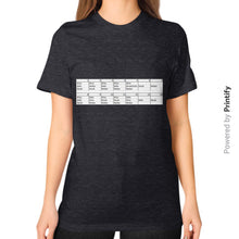 Unisex T-Shirt (on woman) Tri-Blend Black printify-dev-2