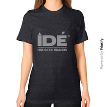 Unisex T-Shirt (on woman) Tri-Blend Black printify-dev-2