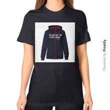 Unisex T-Shirt (on woman) Tri-Blend Black printify-dev-2