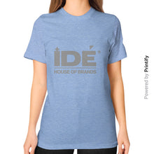 Unisex T-Shirt (on woman) Tri-Blend Blue printify-dev-2