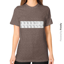 Unisex T-Shirt (on woman) Tri-Blend Coffee printify-dev-2