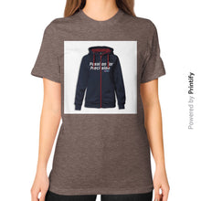 Unisex T-Shirt (on woman) Tri-Blend Coffee printify-dev-2