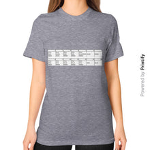 Unisex T-Shirt (on woman) Tri-Blend Grey printify-dev-2