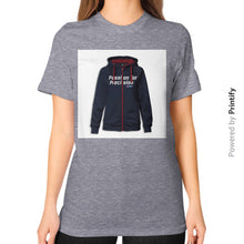 Unisex T-Shirt (on woman) Tri-Blend Grey printify-dev-2