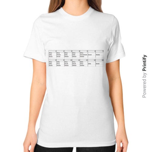 Unisex T-Shirt (on woman) White printify-dev-2