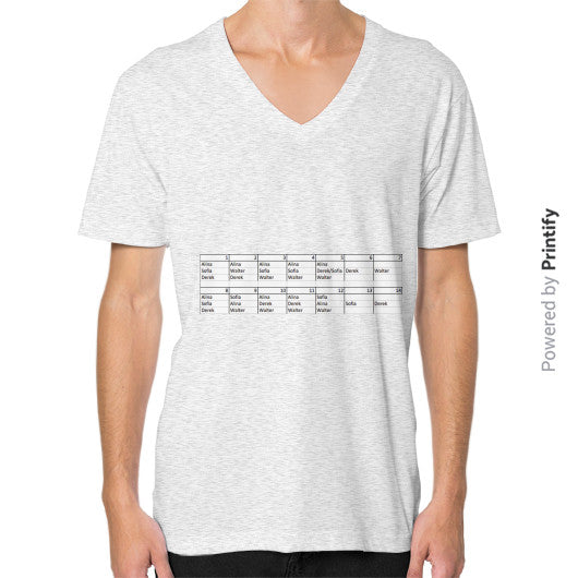 V-Neck (on man) Ash grey printify-dev-2