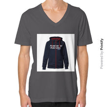 V-Neck (on man) Asphalt printify-dev-2