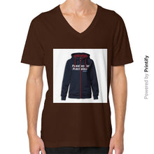 V-Neck (on man) Brown printify-dev-2