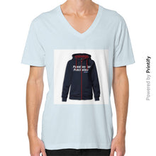 V-Neck (on man) Light blue printify-dev-2
