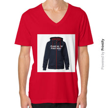 V-Neck (on man) Red printify-dev-2
