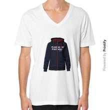 V-Neck (on man) White printify-dev-2