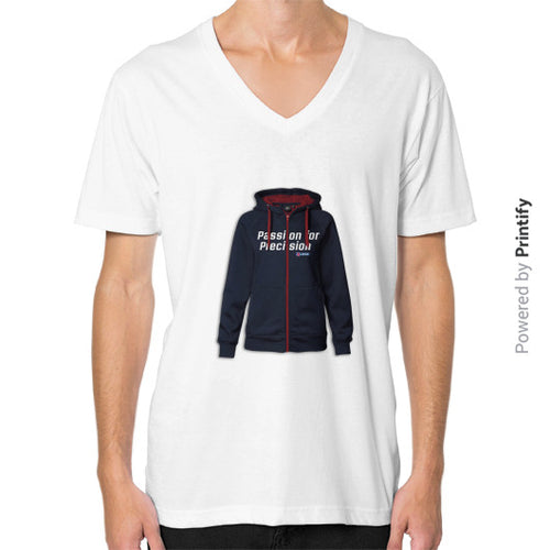 V-Neck (on man) White printify-dev-2