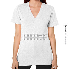 V-Neck (on woman) Ash grey printify-dev-2