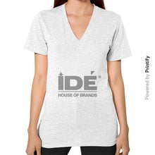 V-Neck (on woman) Ash grey printify-dev-2