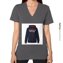 V-Neck (on woman) Asphalt printify-dev-2