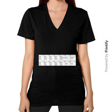 V-Neck (on woman) Black printify-dev-2