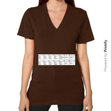 V-Neck (on woman) Brown printify-dev-2