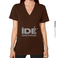 V-Neck (on woman) Brown printify-dev-2