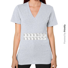 V-Neck (on woman) Heather grey printify-dev-2