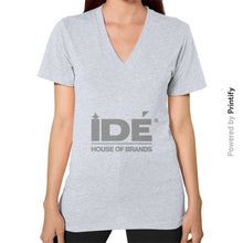 V-Neck (on woman) Heather grey printify-dev-2