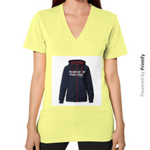 V-Neck (on woman) Lemon printify-dev-2