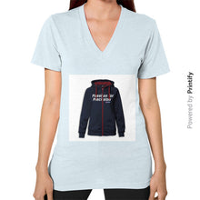 V-Neck (on woman) Light blue printify-dev-2