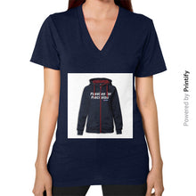 V-Neck (on woman) Navy printify-dev-2