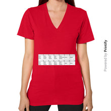 V-Neck (on woman) Red printify-dev-2