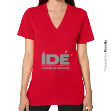V-Neck (on woman) Red printify-dev-2