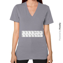 V-Neck (on woman) Slate printify-dev-2