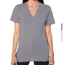 V-Neck (on woman) Slate printify-dev-2