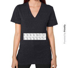 V-Neck (on woman) Tri-Blend Black printify-dev-2