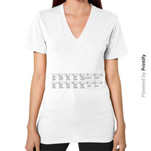 V-Neck (on woman) White printify-dev-2