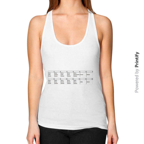 Women's Flowy Racerback Tank White printify-dev-2