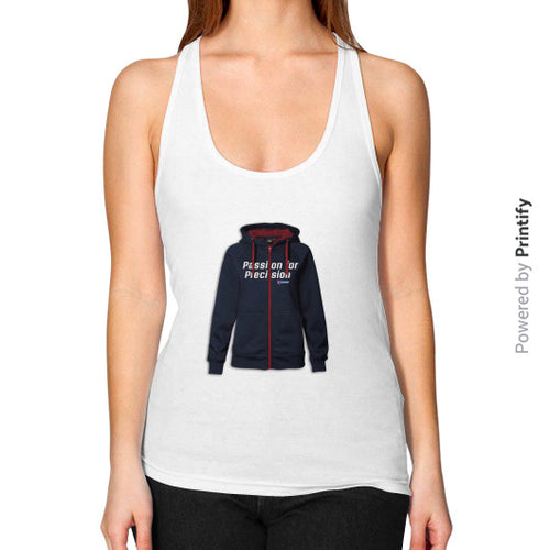 Women's Flowy Racerback Tank White printify-dev-2