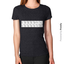 Women's T-Shirt Tri-Blend Black printify-dev-2