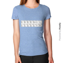 Women's T-Shirt Tri-Blend Blue printify-dev-2