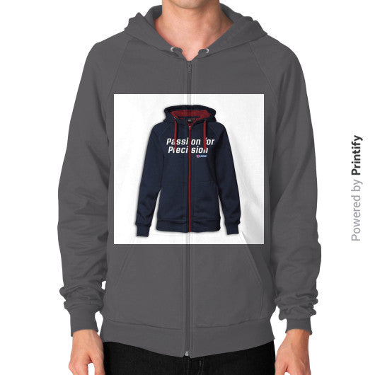 Zip Hoodie (on man) Asphalt printify-dev-2