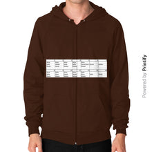 Zip Hoodie (on man) Brown printify-dev-2