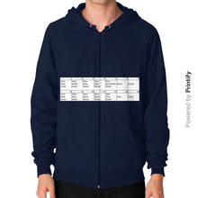 Zip Hoodie (on man) Navy printify-dev-2