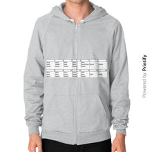 Zip Hoodie (on man) Tri-Blend Silver printify-dev-2