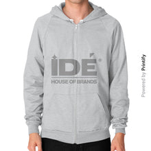 Zip Hoodie (on man) Tri-Blend Silver printify-dev-2
