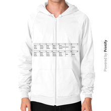 Zip Hoodie (on man) White printify-dev-2