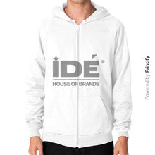 Zip Hoodie (on man) White printify-dev-2