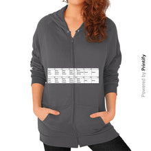 Zip Hoodie (on woman) Asphalt printify-dev-2