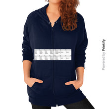 Zip Hoodie (on woman) Navy printify-dev-2
